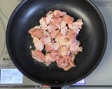 なすびと鶏もも肉のスパゲッティ作り方4写真