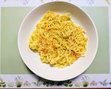 簡単夏の夕飯！小松菜豚肉餡掛け焼きそば作り方4写真