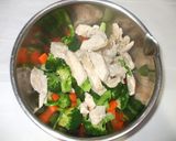 鶏胸肉ブロッコリーマヨネーズあえ♪簡単作り方8写真