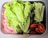 レタス豚しゃぶの梅ポン酢作り方1写真
