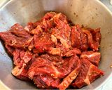 【簡単】タレ漬け牛ハラミ（焼肉・バーベキュー）作り方2写真