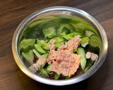 きゅうりとツナの梅肉和え作り方5写真