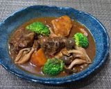 赤ワインでじっくり煮込んだ牛ほほ肉ビーフシチュー作り方7写真