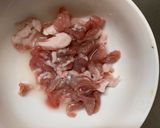 簡単酸辣湯麺風味回鍋肉青椒肉絲風作り方1写真