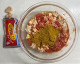 ワンボールレンジ、サバ豆腐ドライカレー！作り方2写真
