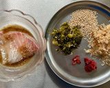 熊本の山の幸＆海の幸♪高菜漬けと鯛のお茶漬け作り方1写真