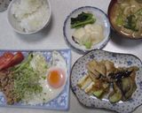 焼きネギなすエリンギ炒めのしょうがあえ作り方4写真