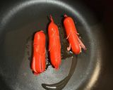 毎日のお弁当おかず！赤ウィンナーの宇宙人さん作り方2写真