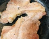 豚ブロック肉の1cm厚ステーキ●茸ソース作り方2写真