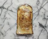 簡単ランチ!キノコのハンバーグトースト作り方11写真