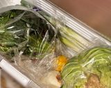 葉野菜ときのことチーズのアルミ焼き作り方1写真