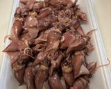 ホタルイカの赤ワイン炒め作り方1写真