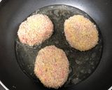 サクサク揚げ焼き、手作りメンチカツ作り方9写真