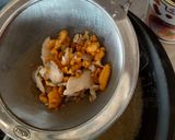 いちご煮缶で白い炊込御飯作り方4写真