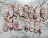 節約簡単夕飯主菜豚バラ薩摩芋味噌肉巻き弁当肉料理作り方6写真