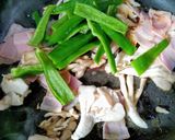 簡単夕飯！ピーマン舞茸ベーコンの野菜炒め副菜弁当作り方7写真