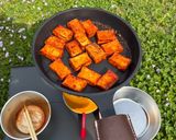厚揚げの韓国風ねぎマヨ焼き作り方7写真