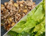 肉みそ（ねぎ、たけのこ）のレタス巻き作り方6写真