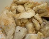 鶏胸肉の明太マヨ大葉和え♪作り方4写真