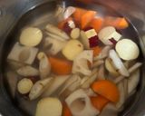 さつまいもと根菜の炒め煮作り方4写真