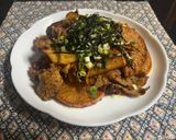 豚バラキムチ大根ぶっかけうどん作り方1写真