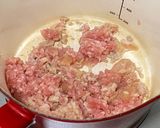 栄養満点♪豚ひき肉とニラの中華スープ作り方2写真