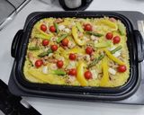 ホットプレートでシーフードパエリア作り方7写真