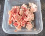 本格✨️豚バラと味噌でカルボナーラ作り方2写真