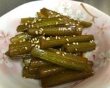 きんぴら風！フキの油炒め！作り方5写真