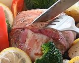 ベーコン巻きハンバーグ作り方1写真