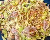 豚ミンチとキャベツのそば飯炒め作り方4写真