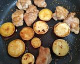 時短簡単夕飯主菜！鶏もも肉と薩摩芋の照り焼き弁当作り方8写真