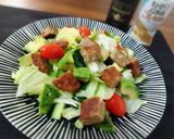＊アボカドハンバーグレタスサラダ＊作り方4写真