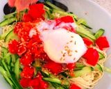 【そうめんアレンジ】温玉とキムチは鉄板作り方4写真
