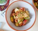 トマトとアボカドとクリームチーズごま和え作り方6写真