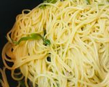 カツオのたたき＆長ネギの和風パスタ作り方2写真