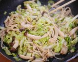 きのことキャベツの和風バタぽん炒めレモン作り方3写真
