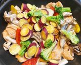 新米と食べる！鶏ささみと秋野菜の甘酢炒め作り方8写真