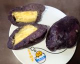 材料二つ。さつまいも饅頭作り方6写真