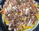 鯵と夏野菜のレモンカルパッチョ作り方6写真