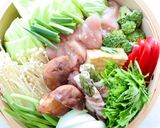 簡単ごまダレで【色々野菜とお肉の蒸籠蒸し作り方5写真