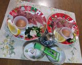 生かつおのお造りをワサビ醤油で!作り方52写真