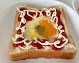 ピザ風🍕目玉焼きのせトースト🍳🍞⭐️作り方5写真