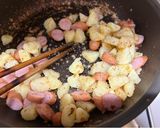 お弁当おかず③イモとウインナー炒め作り方5写真