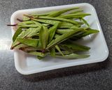 酸味が◎ハイビスカスローゼルの葉のおひたし作り方1写真