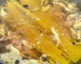 ワンパン簡単!きのことベーコンの和風スープパスタ作り方5写真