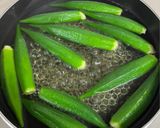オクラと蒸しサラダ豆の和え物♪作り方1写真