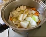お野菜7種栄養満点!石狩鍋風煮作り方3写真