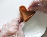 ラングドシャカップ★チョコガナッシュ入り作り方4写真