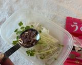 大根と貝割れの梅(うめこ)のポン酢サラダ作り方3写真